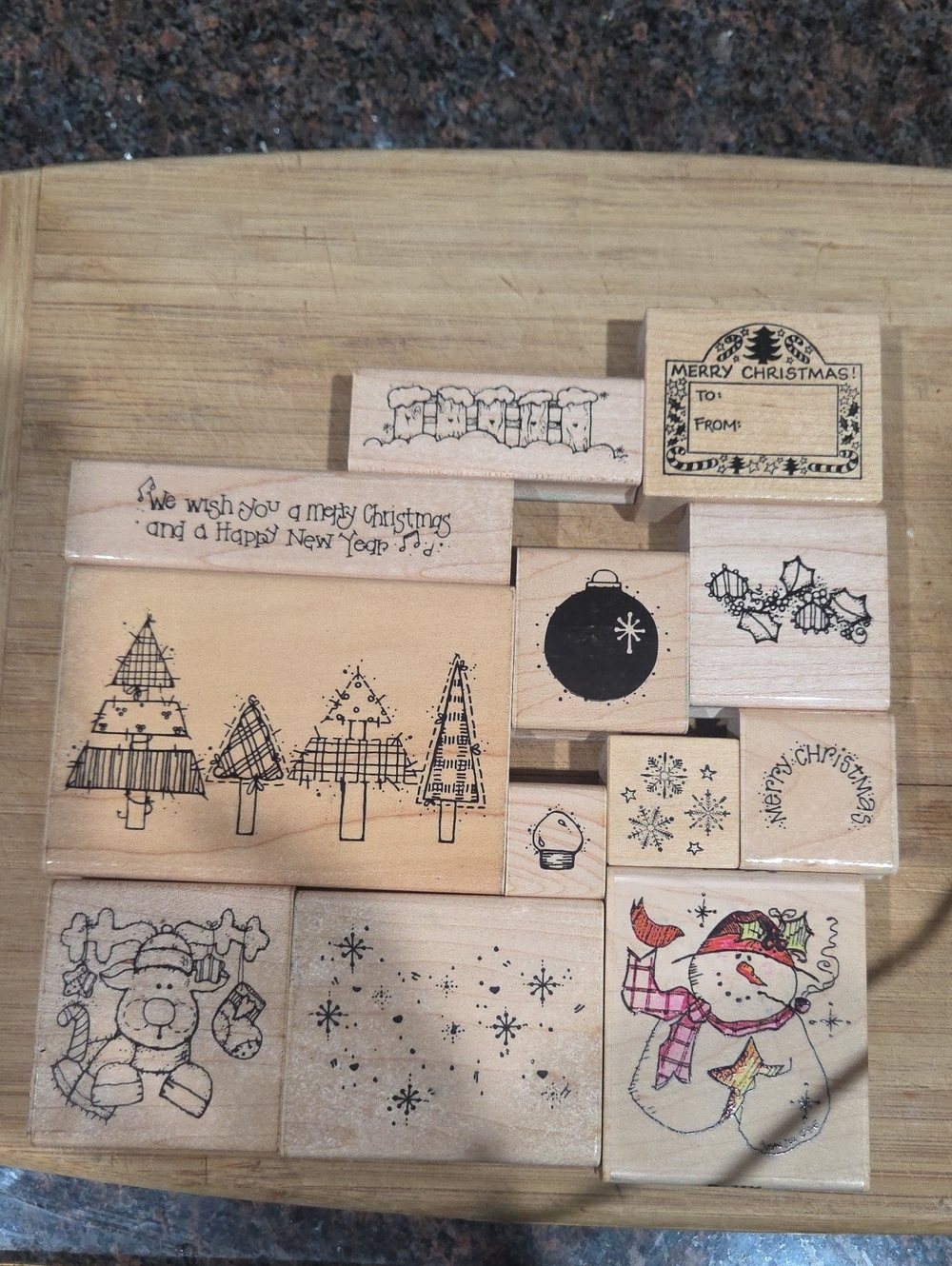 Chirstmas Rubber Stamp Collection - Set